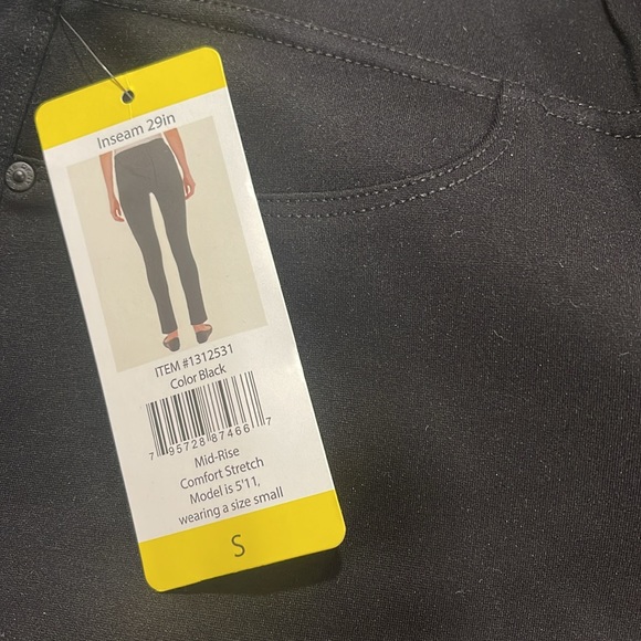 Dkny Jeans Mid-Rise Comfort stretch black Size S - Picture 6 of 6